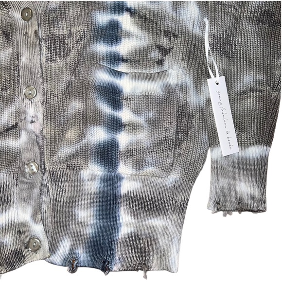 NWT Young Fabulous & Broke | Tie Dye Knit Oversized Cardigan - Picture 6 of 12